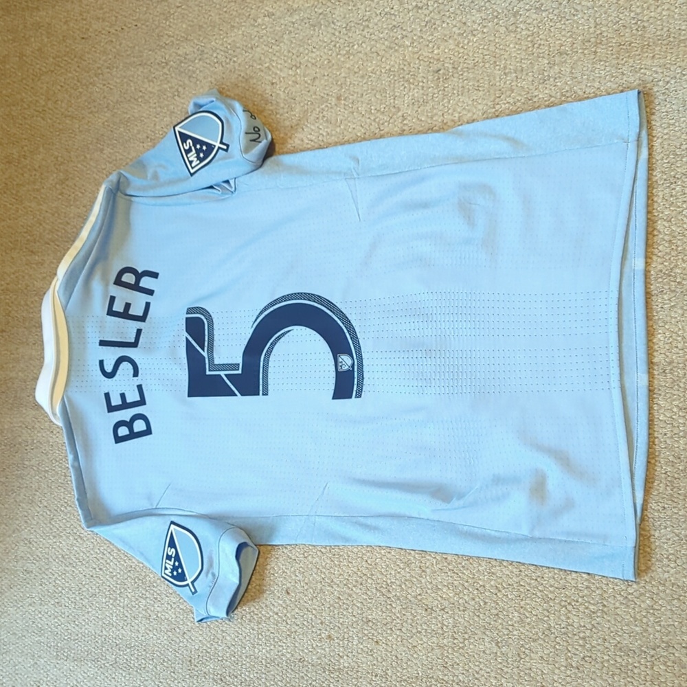 Mens Adidas 2016 Sporting Kansas City Matt Besler #5 jersey size small - Picture 2 of 7